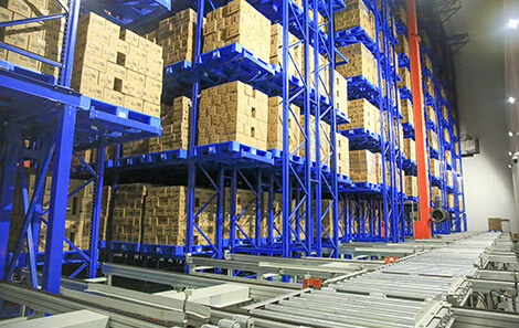 Aice freezing warehousing in Surabaya, Indonesia-AS/RS crane system